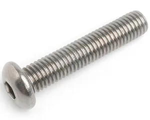 6-32 UNC X 2 SOCKET BUTTON ASME B18.3 A2 STAINLESS STEEL