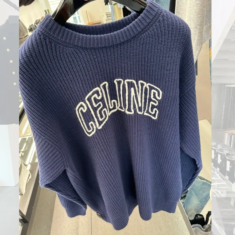 CELINE  |celine oversized sweater in ribbed wool