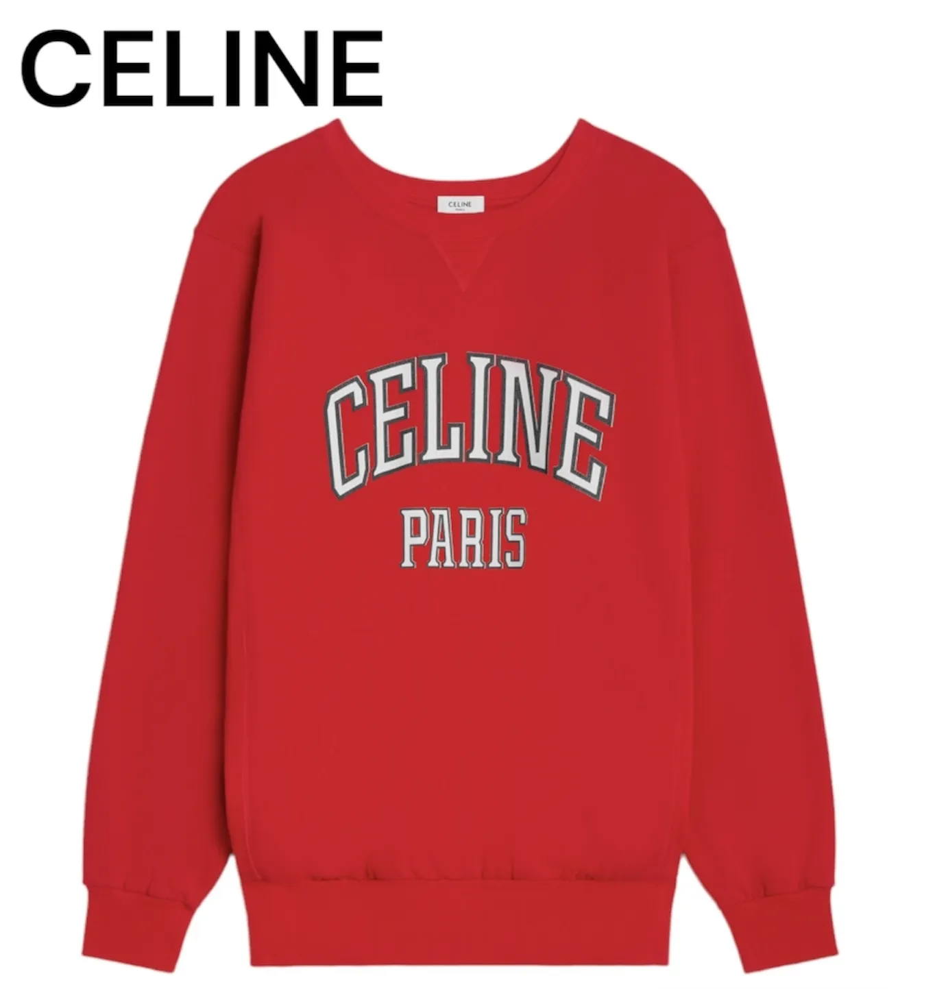 CELINE  |oversized celine sweatshirt in cotton fleece