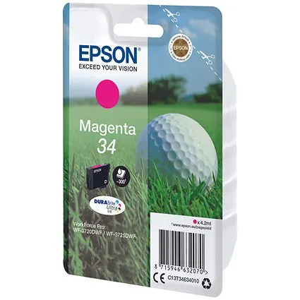 Epson DURABrite 34 Ultra Magenta Ink Cartridge