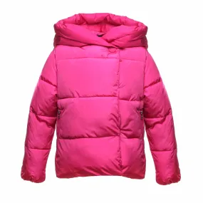 Freedomday Magenta Fluo Quilted Jacket For Girls And Teen