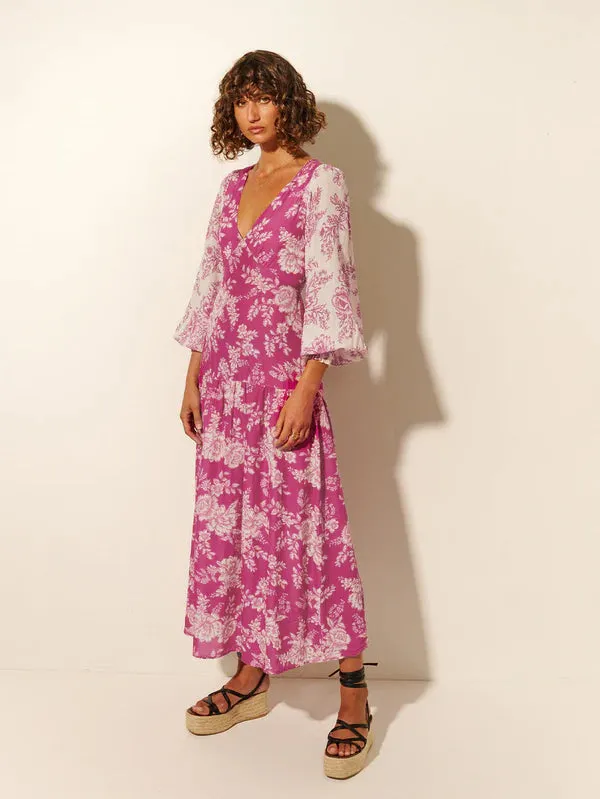 Kivari      KIVARI - Maeve Maxi Dress (Magenta Floral)