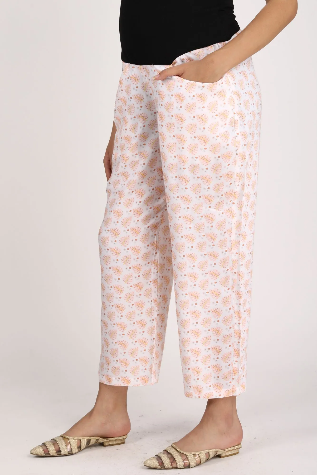 Leafy Maternity & Nursing Lounge Coord Set (2Pc)