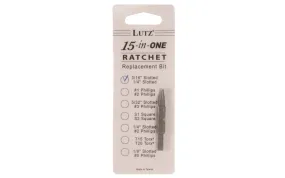 Lutz 1/4" &  3/16" Slot Bit for 15-in-1 Ratchet Screwdriver