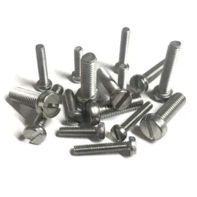 M6 x 50mm Slotted Cheese Head Screws (DIN 84) - A4 Stainless Steel