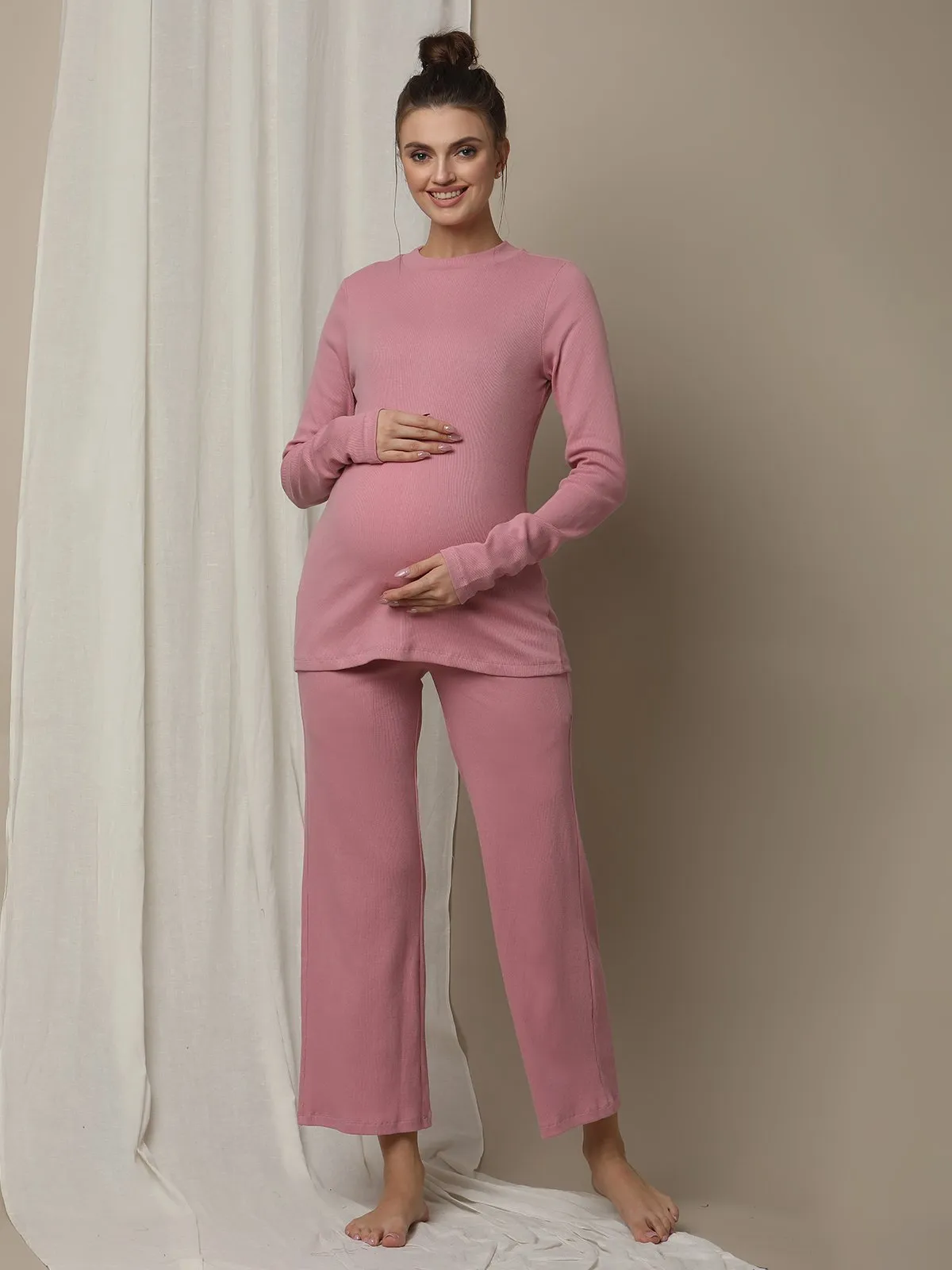 Maternity Rib-knit T-Shirt