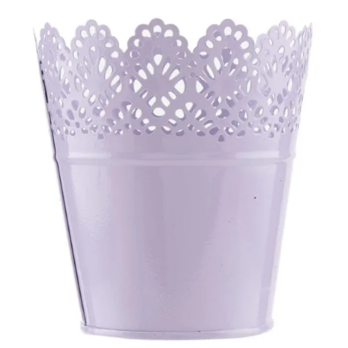 Pepco Wilson & Gregory Small Garden Purple Metal Plant Pot