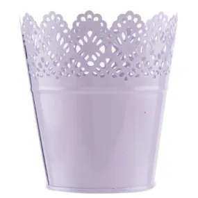 Pepco Wilson & Gregory Small Garden Purple Metal Plant Pot