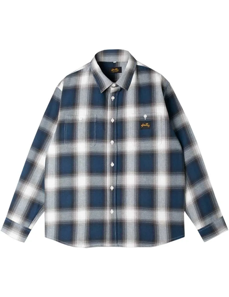 Stan Ray Flannel Shirt Navy Plaid