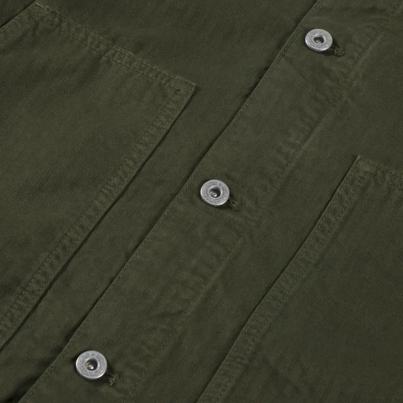 Stan Ray Pork Chop Lined Jacket Olive Herringbone